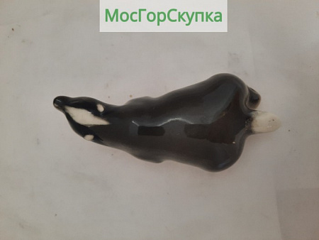 Статуэтка фарфоровая Барсук — ЛФЗ