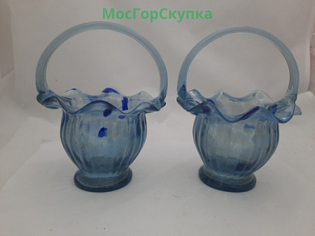 Вазочки - конфетницы  парные - Стекло