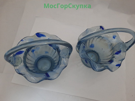 Вазочки - конфетницы  парные - Стекло
