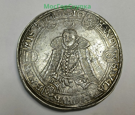 Таллер Саксония 1584 год серебро