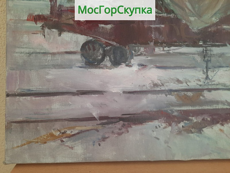 Картина  На дорогах войны — холст, масло — Авт. Иванова В.В