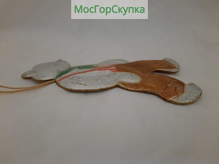 Ёлочная игрушка Мишка картонаж СССР