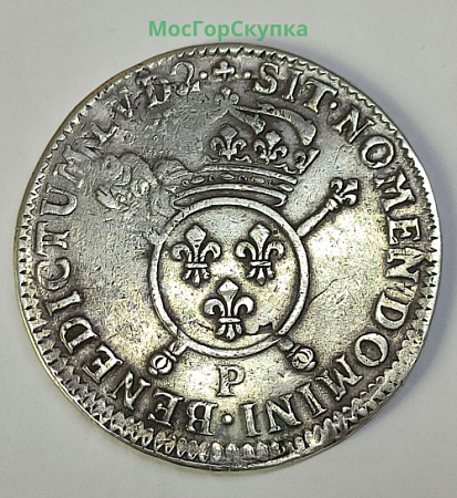 Луи 15 серебро 1765 год