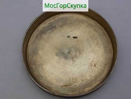 Баночка парфюмерная — Серебро 84 проба, Стекло