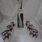 Набор коньячный, Стекло, Богемия